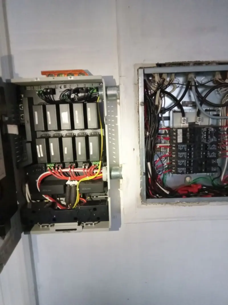 Electrical panel upgrade completed for Security Camera Wiring in Dunedin